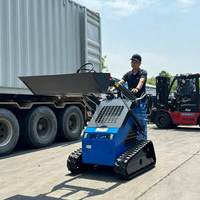Mini-chargeuse compacte hydraulique à faible entretien pour les projets d'aménagement paysager et agricoles
