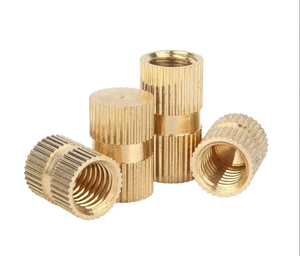 Tuerca moleteada de latón chapado en cobre moldeada por inyección con orificio para inserto de cobre/orificio ciego métrico M3-M8 - Product Image 4