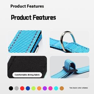 Verstelbare Kleine Middelgrote Kraag Bijtvastheid Nylon Levering Lichtgevende Kraag Solide Groothandel Huisdier Benodigdheden Voor Honden - Product Image 2