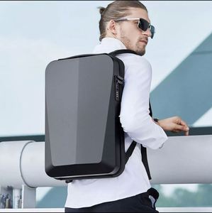 Sac à dos rigide antivol pour homme EVA, sac d'ordinateur portable imperméable pour affaires avec port de charge USB, serrure TSA - Product Image 4