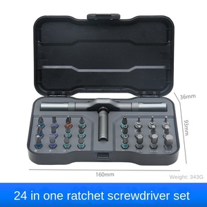 24-in-1 công nghiệp Ratchet chính xác Screwdriver Set đa chức năng từ bit công cụ <span class=keywords><strong>Chromium</strong></span>-vanadi thép xử lý <span class=keywords><strong>Phosphate</strong></span> - Product Image 2