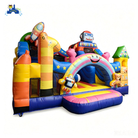 LilyToys Prix d'usine Châteaux gonflables colorés d'extérieur Fun City pour enfants