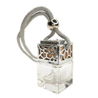 Diffuseur d'huiles essentielles pour voiture, flacon vide pour désodorisant de voiture, flacon de parfum suspendu, accessoires de décoration parfumée