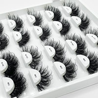 Extensions de cils individuels en vison véritable Spike, emballage personnalisé, cils en bande complète