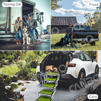 CanboPet Großhandel Faltbare Hundetreppe für Auto 5 Stufen 6 Stufen Verstellbare Haustiertreppe für SUV RV Pickup-Truck