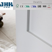 Portes intérieures JHK-SK05, style Shaker, en MDF, avec panneau blanc apprêté, portes modernes moulées, apprêt blanc, porte Shaker