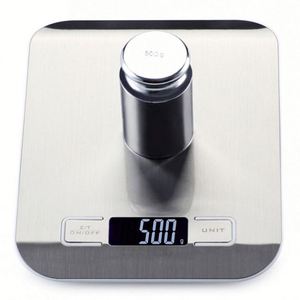 เครื่องชั่งดิจิตอลแบบพกพา สแตนเลส 5 กก. สำหรับชั่งอาหาร - Product Image 4
