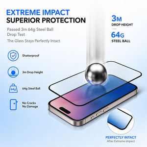 กระจกนิรภัย Super Anti Scratch 9H แบบเต็มจอ KK9 สำหรับ iPhone 12 13 14 15 16 17 Pro Max - Product Image 4