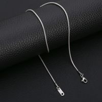 Colliers unisexes tendance en acier inoxydable plaqué or 18 carats, chaînes serpent géométriques, style sportif hip-hop, maillons cubains, vente en gros