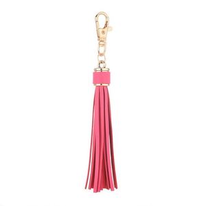 Hot Sale 15cm Long Tassel Keychains PU Leather Keychain Tassels for Woman DIY Pendant Accessories Car <b>Bag</b> Wallet <b>Key</b> Decoration - Product Image 3