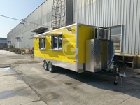 Camion de restauration rapide de haute qualité, chariot à gaufres, bonbons, café, bière, thé, structure en aluminium, crème glacée, hot-dogs, frites, suivi GPS