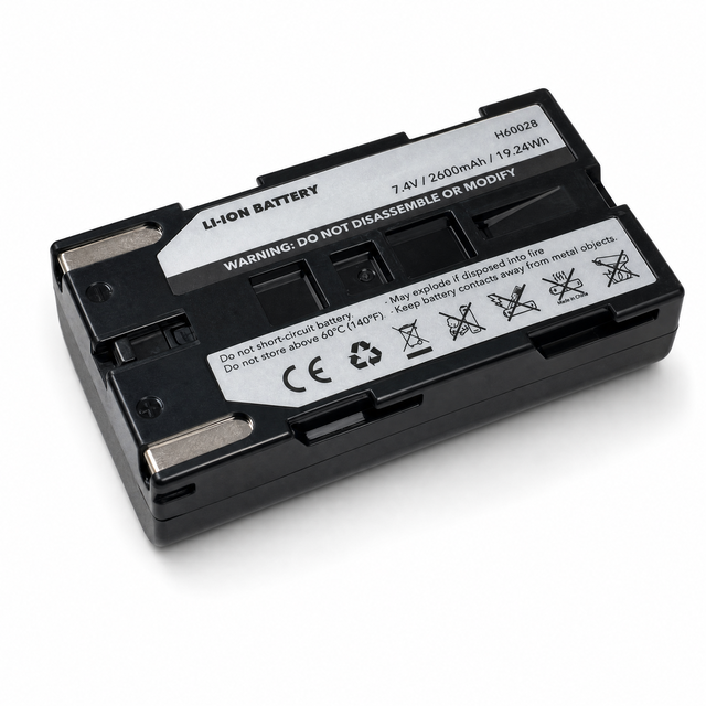 NP-F550 NP-F570 Battery 7.4V 2600mAh USB-C Rechargeable Li-ion Battery Pack for Camera LED Video Light Monitor