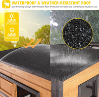 Grande enclos pour chat en bois, résistant aux intempéries, durable, spacieux, avec plateformes de repos, indestructible, pour chats errants