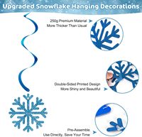 Décorations suspendues flocons de neige - Guirlandes en spirale de flocons de neige d'hiver pour plafond, idéales pour les décorations d'anniversaire, de Noël et de pays des merveilles
