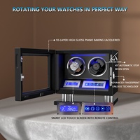 Intelligenter Uhrenbeweger mit Fingerabdrucksensor für 2 Automatikuhren Kostenloser Versand LCD-Uhrenbeweger-Box