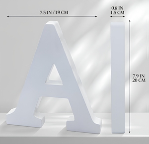 Vendita Diretta dalla Fabbrica: Grandi Lettere dell'Alfabeto <span class=keywords><strong>in</strong></span> <span class=keywords><strong>Legno</strong></span> Bianco Non Finito per Artigianato, Insegne da Giardino e Targhe per Sale Riunioni - Product Image 2