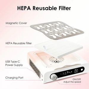 Papillon série haute vitesse Super silencieux Portable métal ongles dépoussiéreur aspirateur 4000 tr/min Style sans brosse anti-poussière Machine - Product Image 6