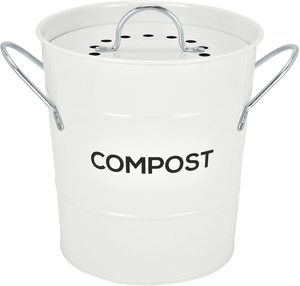 Secchio del secchio della cucina del contenitore del composta prova di odore degli scarti dell'interno dell'annata con il contenitore del compostaggio del controsoffitto della cucina del coperchio