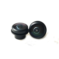 Objectif M12 1,6 mm F1,8 180 degrés IP69 2G4P IR pour caméra de recul de bus, camionnette, camion, véhicule, capteur 1/4 pouces, objectif de caméra embarquée
