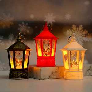 <b>Christmas</b> LED <b>Light</b> up Acrylic Lamp Table Ornament Hanging Hand Lantern Pendant <b>Lights</b> Home & Party <b>Battery</b> Operated Decor - Product Image 1