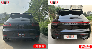 Diffusore Posteriore in FRP Aggiornato 2018-2023 per <span class=keywords><strong>Porsche</strong></span> <span class=keywords><strong>Macan</strong></span> 95B.3 2014-2017, Accessori <span class=keywords><strong>Auto</strong></span> Perfettamente Compatibili - Product Image 2