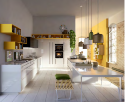 Placage de bois contemporain haut de gamme Armoire de <span class=keywords><strong>cuisine</strong></span> RTA Meubles design prêts à assembler Maison moderne Finition élégante - Product Image 5