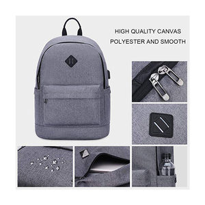 Custom School <b>Simple</b> <b>Backpack</b> Usb Waterproof Travel 15.6 Inch Laptop <b>Backpack</b> - Product Image 2