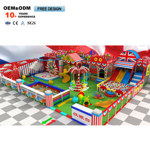 Distributeur d'équipement de terrain de jeu de toboggan de château sur le thème des bonbons rouges d'intérieur pour les communautés pour le jeu des enfants - Product Image 3