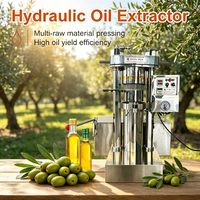 Nueva Prensa de Aceite Hidráulica Digital Totalmente Automática, Pequeña, para Prensado en Frío y Caliente de Maní, Girasol y Soja