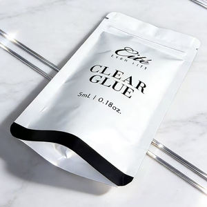 Bolsa de plástico Mylar blanca pequeña impresa personalizada, bolsa con cierre hermético, bolsa para muestras de cosméticos - Product Image 2