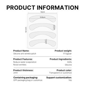 2 pares de parches antiarrugas reutilizables para labios, almohadilla de lactancia personalizable para líneas periorales, tratamiento antienvejecimiento - Product Image 5
