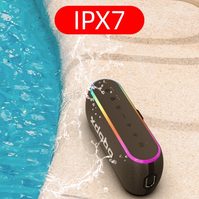 XDOBO X8 III Outdoor Waterproof Speaker 60W 6000mAh Battery RGB LED Lights Wireless 5.3 for Home Theatre & Party Use