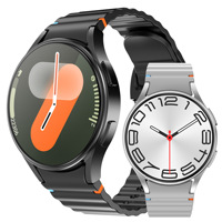 Smartwatch Watch7 Max per Monitoraggio Salute 24/7, Chiamate, SpO2, Sonno, Frequenza Cardiaca, Sport, Promemoria Messaggi, Cinturino in Silicone