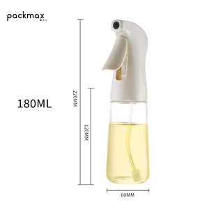 Bouteille pulvérisateur d'huile de cuisson en verre transparent réutilisable de 160 ml et 180 ml pour cuisine, barbecue, salade, huile d'olive et vinaigre – Vente en gros - Product Image 3