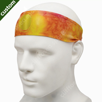 Bandeaux de sport personnalisés à impression longue, en spandex fin et respirant, absorbant la transpiration, pour activités de plein air, fitness, mode, femmes et hommes, style Ninja