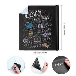 Adesivo Lavagna Autoadesivo Personalizzabile Pellicola Lavagna Educativa Carta da Parati in Plastica per Bambini Casa Scuola - Product Image 3