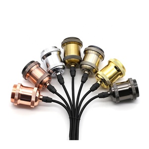 Bán buôn Retro E27 mặt dây đèn chủ với kim loại giữ đèn giữ đèn Đèn chùm bóng đèn - Product Image 4