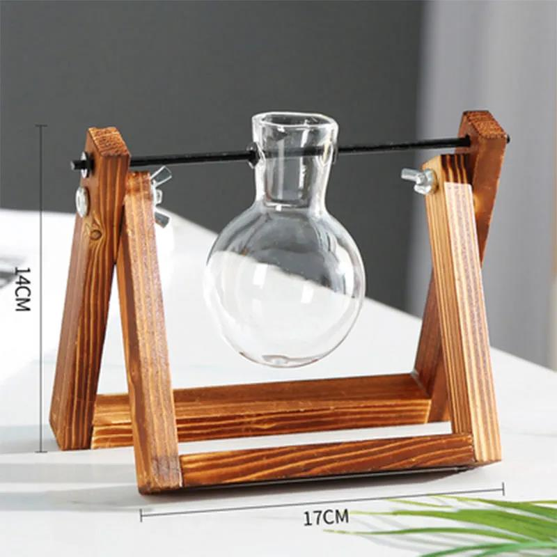 Glass Planter Bulb Vase, Desktop Plant Terrarium Kit For Hydroponics