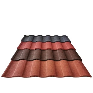 Tuiles de <span class=keywords><strong>toiture</strong></span> en métal revêtues de pierre modernes, vendues directement par l'usine chinoise, tuiles de <span class=keywords><strong>toiture</strong></span> en acier ondulé bitumé - Product Image 1