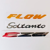 Autocollants 3D souples personnalisés en PVC de luxe, étanches et auto-adhésifs pour motos et voitures, garantie 5 ans, avec lettres et chiffres