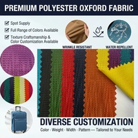 Tissu Oxford Jacquard en Polyester Enduit PU 400D Résistant à l'Abrasion pour Sacs à Main, Sacs à Dos, Bagages, Tentes et Articles d'Extérieur - Vente en Gros