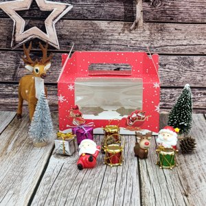 Hộp Quà Tặng Bánh Cốc Giáng Sinh Logo Tùy Chỉnh Hộp <span class=keywords><strong>Pop</strong></span> Bánh Giáng Sinh Gấp Gọn Thân Thiện Với Môi Trường Có Cửa Sổ - Product Image 5