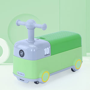 Große Lagerung Kunststoff Baby Schaukel Auto sitzen zu stehen Kleinkind Fahrt auf Spielzeug Rosa Kinder Fahrt auf Spielzeug für Alter 1-3 Jahre alt - Product Image 6