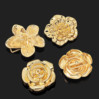 Benutzer definierte Rose Bikini Connector Flower Unregelmäßige Dekoration Schnalle Frauen Schulter Schuhe Kleid Metalls chnalle für Bikini