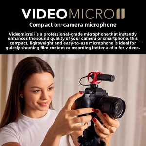 Micrófono Inalámbrico Cardioide <span class=keywords><strong>Videomicro</strong></span> II para Cámara, Teléfono Móvil y Computadora - Product Image 3