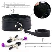 10PCS Fétiche Kits Lit Contraintes Bondage En Peluche PU Sexy Flirter Jouets Alternatifs Attaché BDSM Bondage Costume Adulte Sex Toy pour Femmes