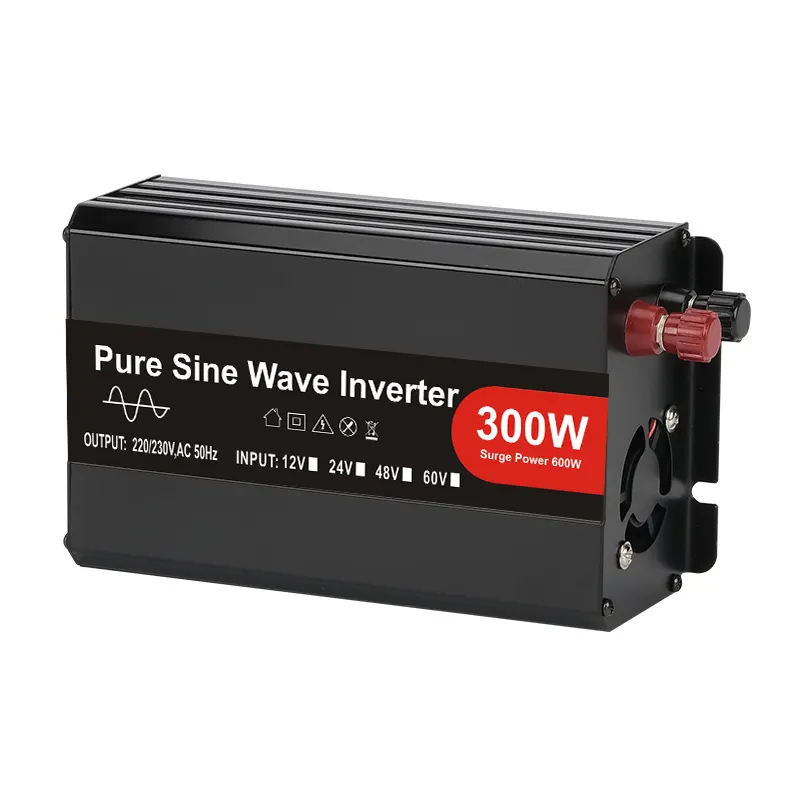 Inverter Daya 300 Watt untuk Panel Surya, Inverter Daya DC 12V AC 220V dengan Harga Bersaing