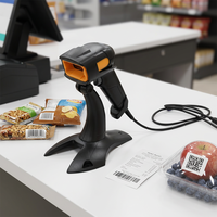 Lector de Códigos QR 2D, Escáner de Códigos de Barras Portátil, para Tiendas de Abarrotes, Supermercados, Industria Minorista, Lector de Códigos 2D de Alta Velocidad