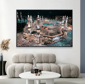 Lienzo óptico de luz LED personalizado, decoración del hogar, rascacielos, imagen de diseño, lienzo, <span class=keywords><strong>arte</strong></span> de pared - Product Image 1