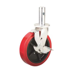 Roulettes de chantier avec frein, vente directe d'usine, qualité supérieure, roulettes industrielles en PU+PP - Product Image 4